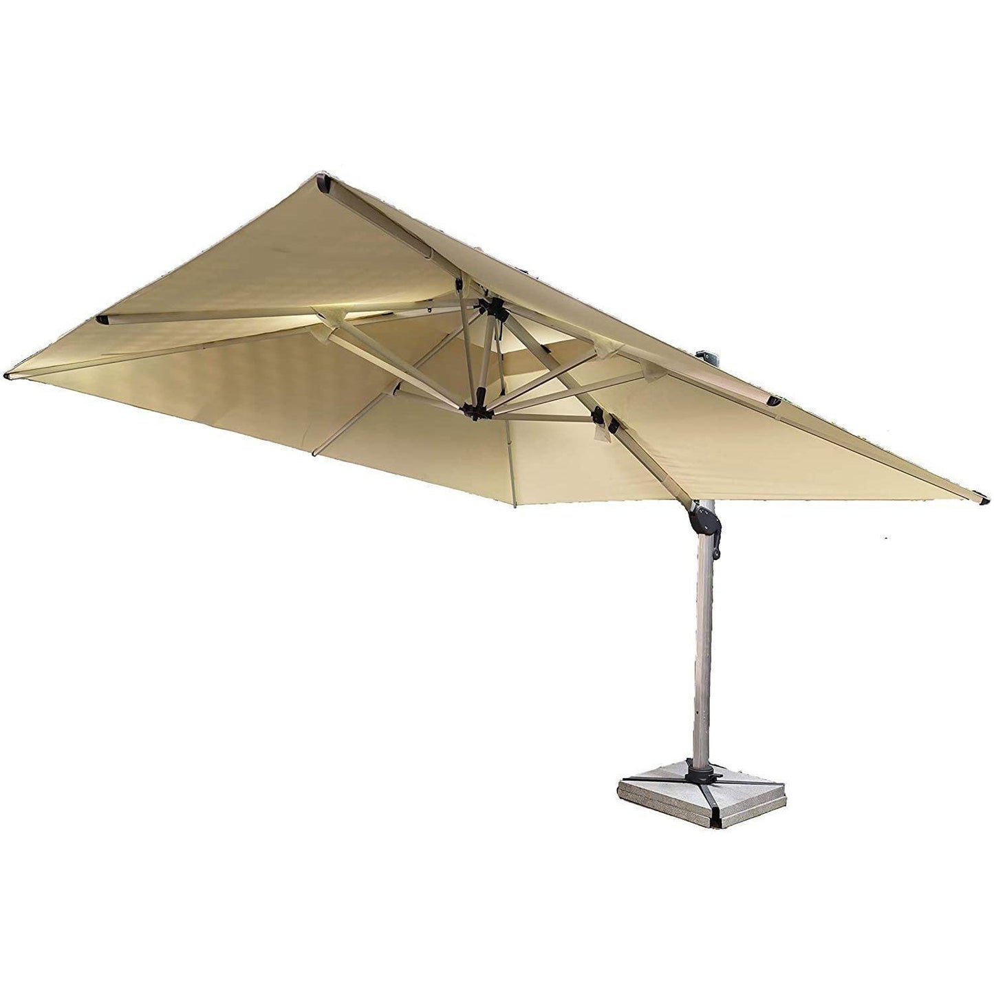 Swin Aluminum Outdoor Garden Umbrella With Rotating Handle